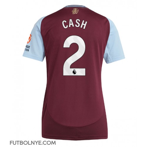 Camiseta Aston Villa Matty Cash #2 Primera Equipación para mujer 2024-25 manga corta